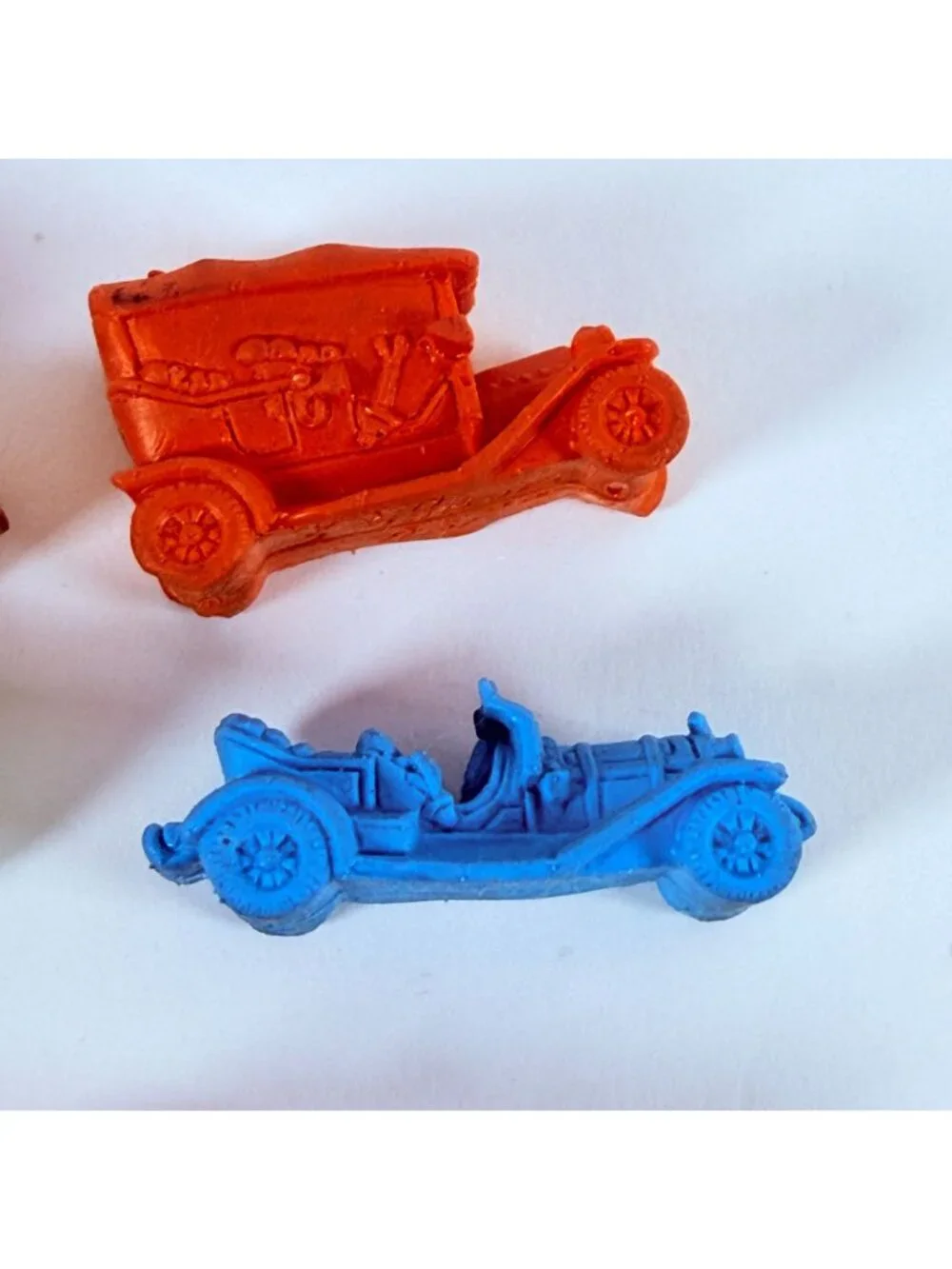 Vintage 1980s Diener Classic Cars Rubber Erasers Set of 5 USA Collectible